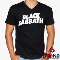 Camiseta Black Sabbath 100% Algodão Rock Geeko