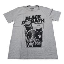 Camiseta Black Sabbath Blusa Cinza Banda Rock Bo448