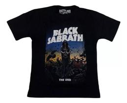 Camiseta Black Sabbath The End Blusa Adulto Banda de Rock Mr320 BM