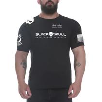 Camiseta black skull dry fit soldado bope preta