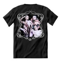 Camiseta Blackpink - PINK VENOM / Boné - Preto Estonado Camiseta Blackpink - PINK VENOM / Boné - Preto Estonado