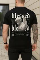 Camiseta Blessed Masculina 100% Algodão Streetwear Fio 30.1 Camiseta Blessed Masculina 100% Algodão Streetwear Fio 30.1