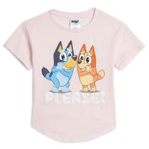 Camiseta Bluey Bingo para meninas rosa claro tamanho 14-16 Camiseta Bluey Bingo para meninas rosa claro tamanho 14-16