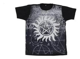 Camiseta Blusa Adulto Unissex Supernatural Logo S042 BM