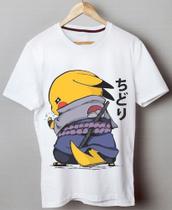 Camiseta Blusa Camisa Anime Pokemon Pikachu Chidori Naruto - Hippo Pre
