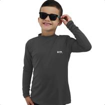 Camiseta Blusa Camisa Manga Longa Proteção Solar Uv 50 Infantil Praia Piscina Unissex