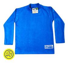 Camiseta Blusa Camisa Proteção Solar Uv 50 Infantil Azul 2a8
