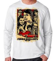 Camiseta blusa de frio manga longa save ferris curtindo vida adoidado filme Camiseta blusa de frio manga longa save ferris curtindo vida adoidado filme