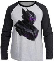 Camiseta blusa de frio manga longa Transformers Megatron vilão