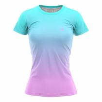 Camiseta Blusa Feminina Academia Treino Fitness Camisa Dry Fit ante odor Caminhada Protecao UV50