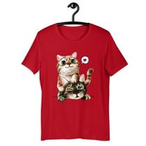 Camiseta Blusa Feminina Amor de Gato