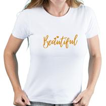 Camiseta blusa feminina babylook manga curta Beautiful Fashion