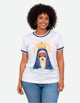 Camiseta Blusa Feminina Estampa Religiosa Nossa Senhora Camiseta Blusa Feminina Estampa Religiosa Nossa Senhora