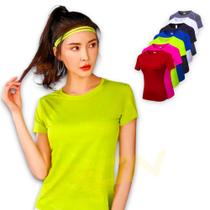 Camiseta Blusa Feminina Fitness Academia Corrida DRY PLT 379 - IRON