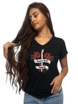 camiseta,blusa feminina guitarra