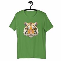 Camiseta Blusa Feminina Tigre Geométrico