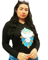 camiseta, blusa feminina viscolycra espirito santa com pedrarias camiseta, blusa feminina viscolycra espirito santa com pedrarias