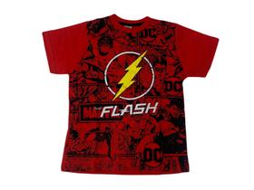 Camiseta Blusa Infantil Super Herói The Flash Maj614 BM - Belos Persona