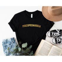 Camiseta Blusa T-shirt Feminina Psicopedagogia Preta Camiseta Blusa T-shirt Feminina Psicopedagogia Preta