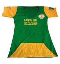Camiseta Blusinha Adulto Feminina Oficial Fifa Brasil copa 2014 Camiseta Blusinha Adulto Feminina Oficial Fifa Brasil copa 2014