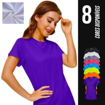 Camiseta Blusinha Dry MALHA FRIA POLIAMIDA Tecido Furadinho feminina Academia Corrida Yoga 608 - Iron
