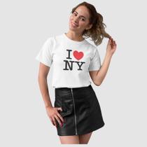 Camiseta Blusinha Feminina I Love NY New York Envio Imediato