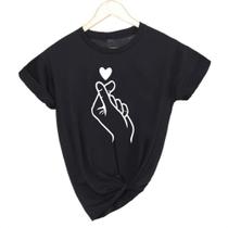 Camiseta Blusinha Feminina Mão Coreana Dorama Envio Imediato Camiseta Blusinha Feminina Mão Coreana Dorama Envio Imediato