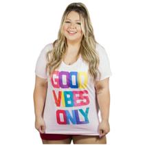 Camiseta Blusinha Tamanho Especial Plus Size Feminina