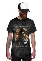 Camiseta Bob and Lion Reggae Music Camiseta Bob and Lion Reggae Music