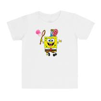 Camiseta Bob Esponja Desenho animado Infantil e adulto blusa unissex