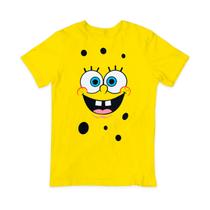 Camiseta Bob Esponja para crianças e adultos 100% algodão