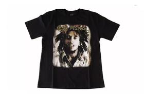Camiseta Bob Marley Reggae Blusa Adulto Bo153 Camiseta Bob Marley Reggae Blusa Adulto Bo153