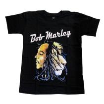 Camiseta Bob Marley Reggae Leão Blusa Adulto Unissex Epi013 Camiseta Bob Marley Reggae Leão Blusa Adulto Unissex Epi013