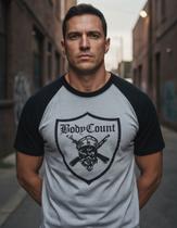 Camiseta Body Count Raglan Plus Size