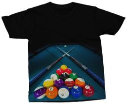Camiseta Bolas de Sinuca Camisa Jogo de Bar Pool