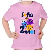 Camiseta Bolofofos Infantil Camisa Desenho De Criança - jmv