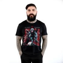 Camiseta Bomber Preta Banda Sleep Token - 100% Algodão