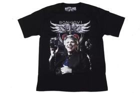 Camiseta Bon Jovi Banda De Rock Blusa Jon Bon Jovi Mr304 RC - MASTER