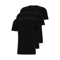 Camiseta BOSS, pacote com 3 camisetas de algodão com gola redonda para homens