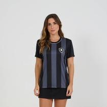 Camiseta Botafogo Intenso Feminina Original Braziline Cor:PretoTamanho:P Camiseta Botafogo Intenso Feminina Original Braziline Cor:PretoTamanho:P