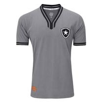 Camiseta Botafogo Vintage Cinza Unissex Oficial Licenciada