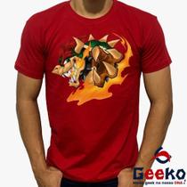 Camiseta Bowser 100% Algodão Mario Bros Geeko