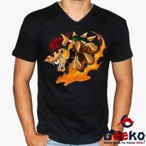 Camiseta Bowser 100% Algodão Super Mario Bros Geeko