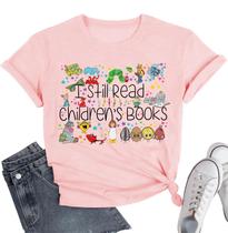 Camiseta BQG Book Shirts para mulheres Lendo Camiseta para professores Camiseta BQG Book Shirts para mulheres Lendo Camiseta para professores
