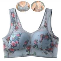 Camiseta Bra FHTECO Floral Azul Claro para Mulheres 4GG