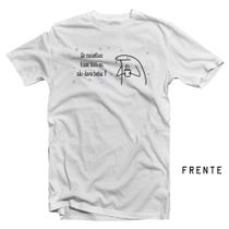 Camiseta Branca Adulto Flork Frases Engraçadas Poliéster Premium Mod. 04