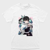 Camiseta branca Algodão e Drytec Demon Slayer Kanao Tsuyuri Borboletas Tamanho:G6Tecido:100% Algodão Camiseta branca Algodão e Drytec Demon Slayer Kanao Tsuyuri Borboletas Tamanho:G6Tecido:100% Algodão