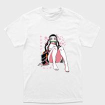 Camiseta branca Algodão e Drytec Demon Slayer Nezuko kamado ecchi Tamanho:G5Tecido:Drytec Camiseta branca Algodão e Drytec Demon Slayer Nezuko kamado ecchi Tamanho:G5Tecido:Drytec
