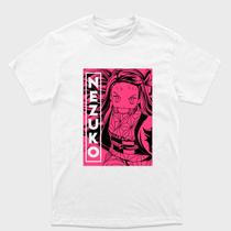 Camiseta branca Algodão e Drytec Demon Slayer Nezuko kamado Fundo Rosa Tamanho:G2Tecido:100% Algodão Camiseta branca Algodão e Drytec Demon Slayer Nezuko kamado Fundo Rosa Tamanho:G2Tecido:100% Algodão
