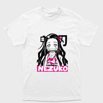 Camiseta branca Algodão e Drytec Demon Slayer Nezuko kamado Preto e rosa Tamanho:G4Tecido:100% Algodão Camiseta branca Algodão e Drytec Demon Slayer Nezuko kamado Preto e rosa Tamanho:G4Tecido:100% Algodão